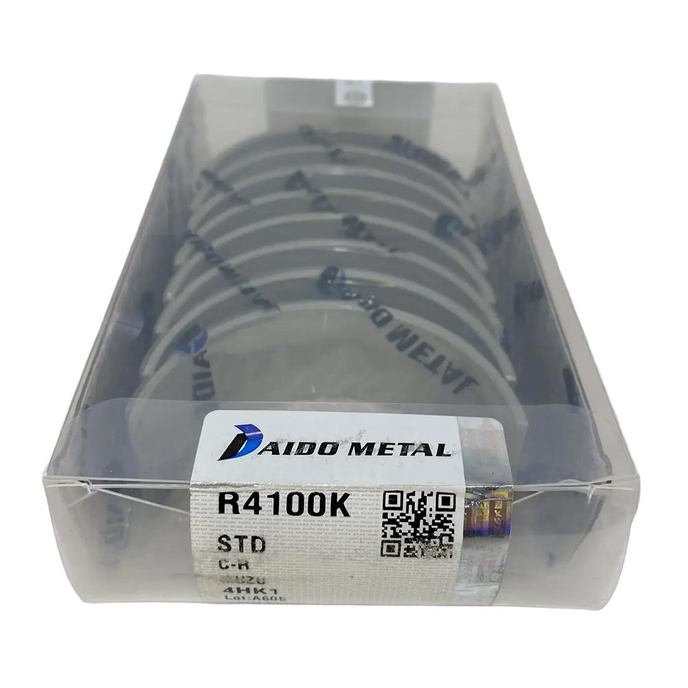 Комплект вкладышей на 4 шатуна (STD / зеленые / замок встречный) Isuzu NQR75/90 NPR75 FSR90 FVR34 4HK1/6HK1 Евро-3/4/5 | Daido Metal